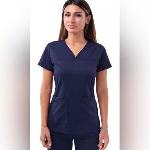 Adar Pro Scrubs For Women - Sweetheart V-Neck Scrub Top